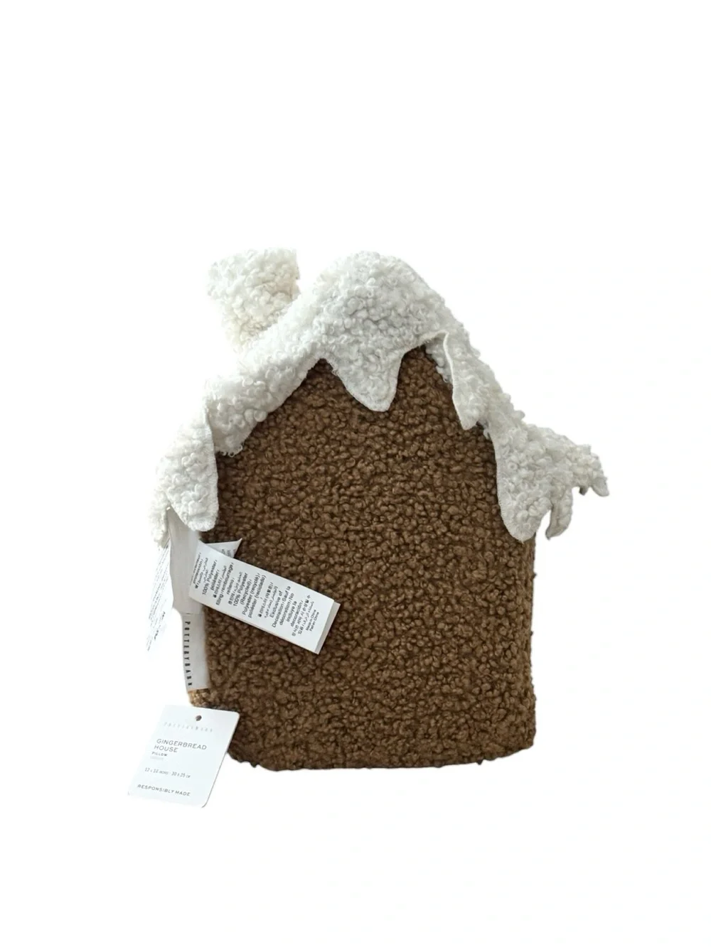 NWT Pottery Barn Gingerbread House‎ Christmas Decorative Accent Pillow